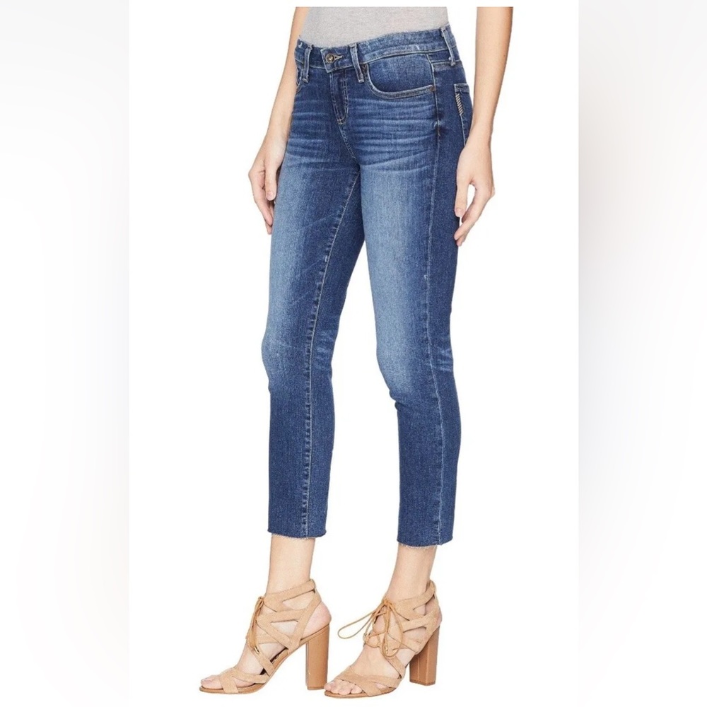 PAIGE Skyline Skinny Crop with Raw Hem in Size 25